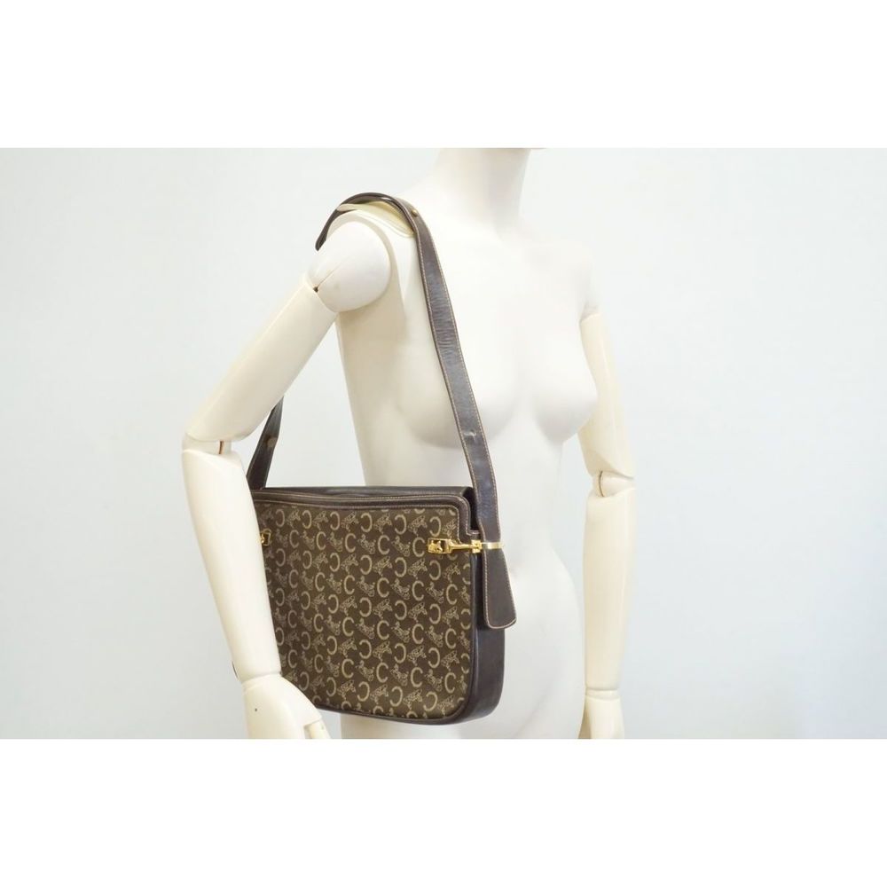 Celine Horse Tackle Horse Bag Macadam Brown Shoulder